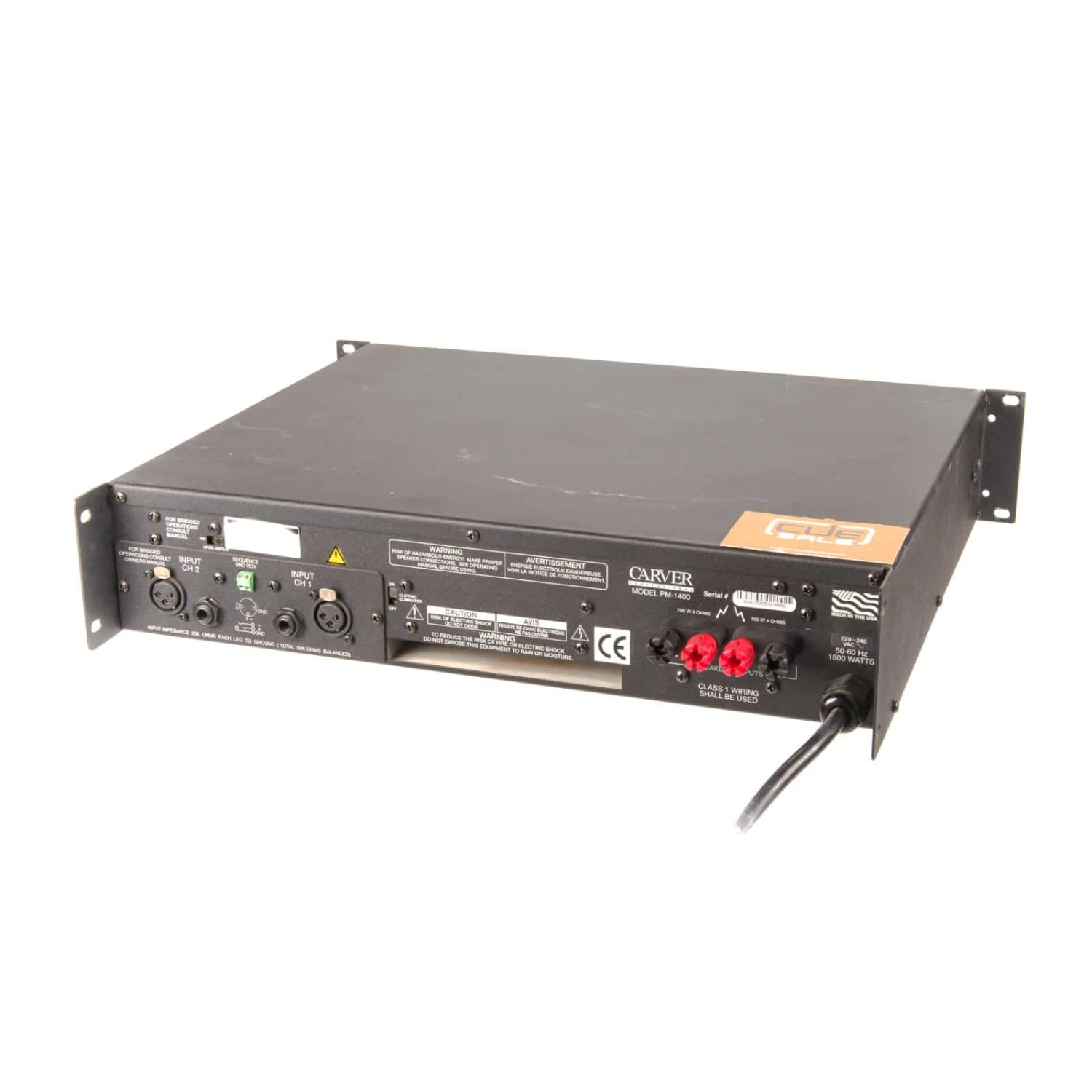 Carver PM 1400 Stereo Power Amplifier 2 Carver PM 1400 Stereo Power Amplifier - Afbeelding 2