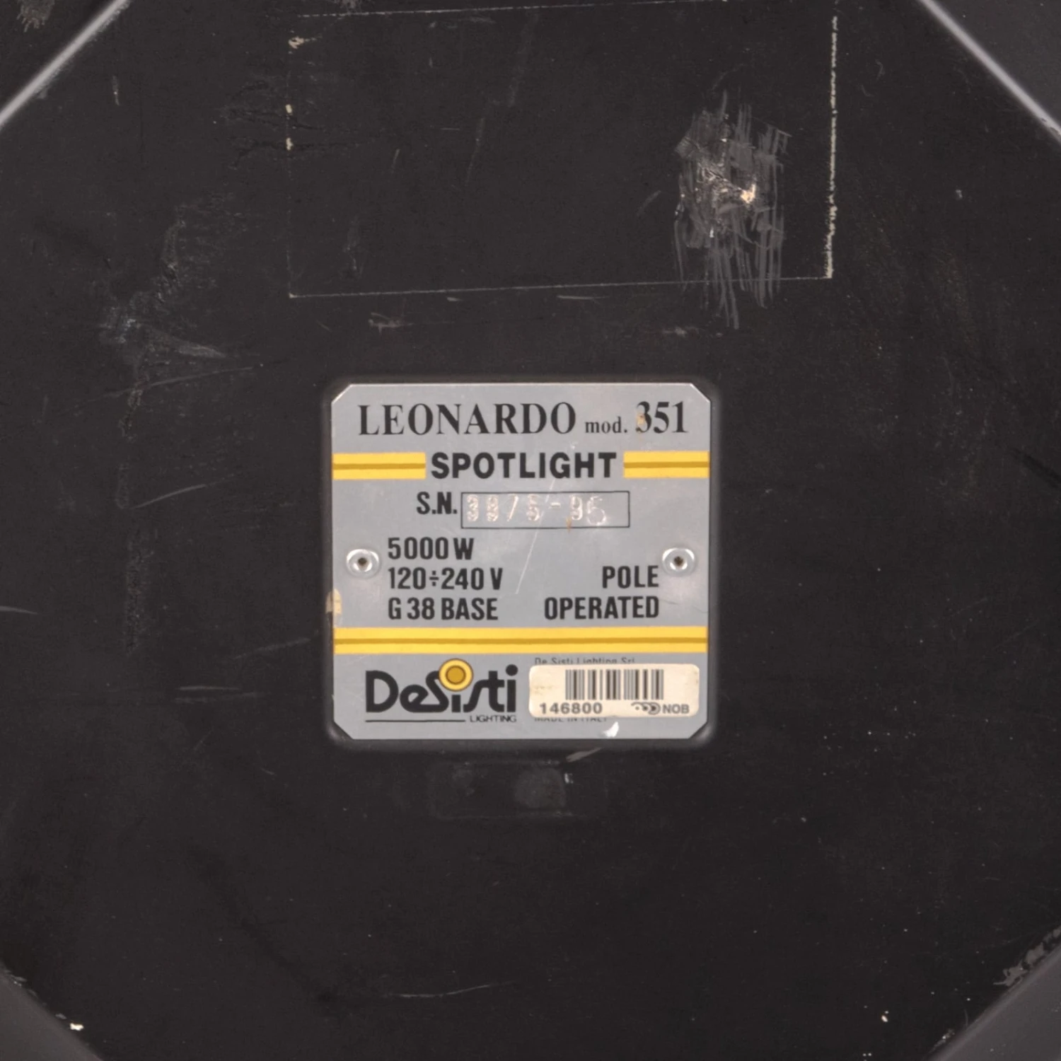 DeSisti Leonardo 5kw Fresnel Pole Operated (mod 351) 5 DeSisti Leonardo 5kw Fresnel Pole Operated (mod 351) - Afbeelding 5