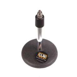 TS103 Cast Round Base Table/Floor Mic Stand Black