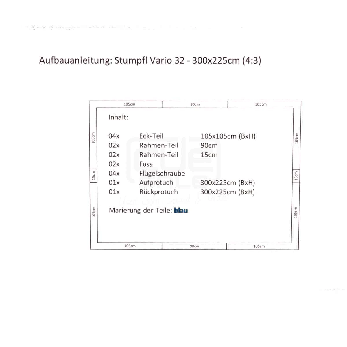 Stumpfl Vario 32 300×225 Projection Screen (4:3) 4 Stumpfl Vario 32 300×225 Projection Screen (4:3) - Afbeelding 4