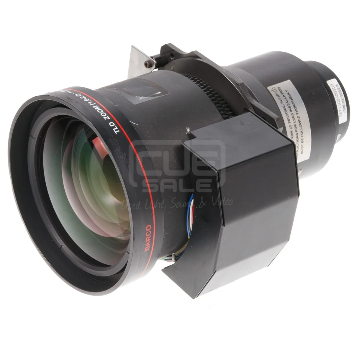 Barco Lens 1.6-2.0 TLD Zoom 1 Barco Lens 1.6-2.0 TLD Zoom