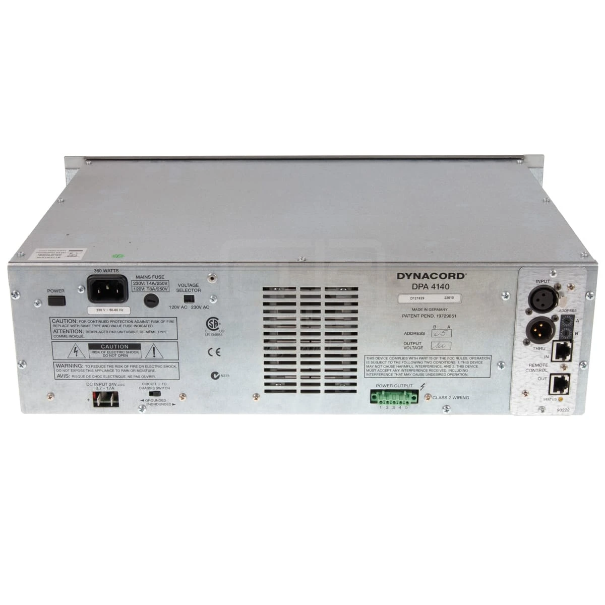 Dynacord DPA 4140 Amplifier 3 Dynacord DPA 4140 Amplifier - Afbeelding 3