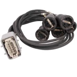 Harting 10p – 5x Schuko Split Cable